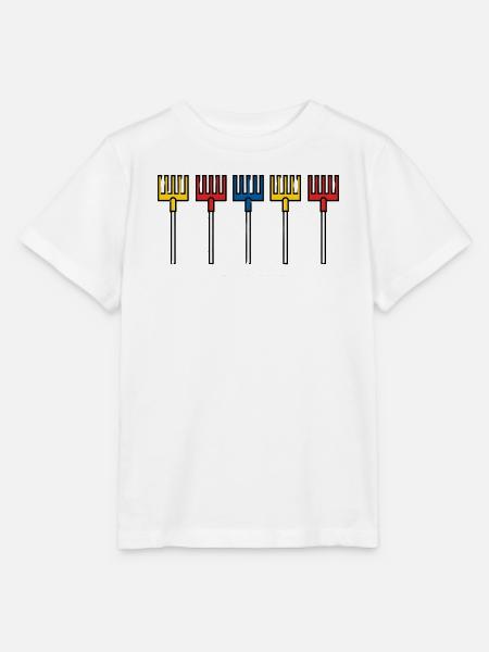 Rechenzentrum Design Gartengeräte Rechen Leiter - Stanley/Stella Kinder T-Shirt MINI CREATOR - Weiß