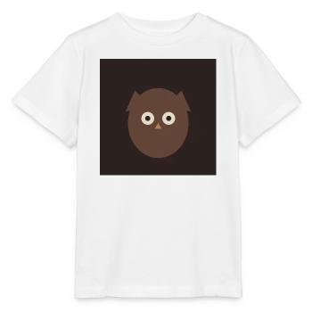 Minimalist Owl on Black - Stanley/Stella MINI CREATOR Kids’ T-Shirt - white - Front - Maike (125cm)