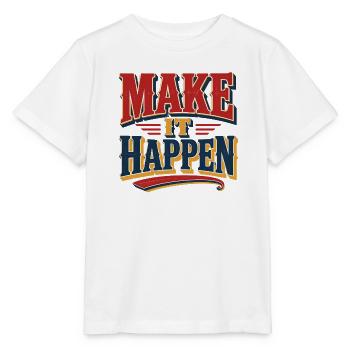 Make your dreams come true! The retro design - Stanley/Stella MINI CREATOR Kids’ T-Shirt - white - Front - Maike (125cm)