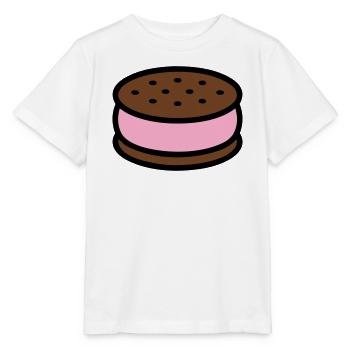 Eissandwich Keks Grafik - Stanley/Stella MINI CREATOR Kids’ T-Shirt - white - Front - Maike (125cm)