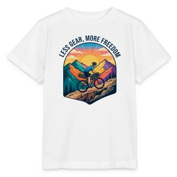 Bikepacking Mountain Ridge Cycling - Stanley/Stella MINI CREATOR Kids’ T-Shirt - white - Front - Maike (125cm)