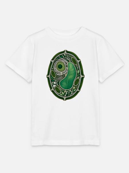 Botanische Pflanzenzell-Buntglas-Illustration - Stanley/Stella Kinder T-Shirt MINI CREATOR  - Weiß