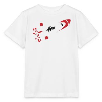 Red Rocket Graffiti Logo - Stanley/Stella MINI CREATOR Kids’ T-Shirt - white - Front - Maike (125cm)