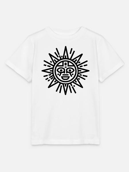 Aztekische Sonne - Stanley/Stella Kinder T-Shirt MINI CREATOR - Weiß