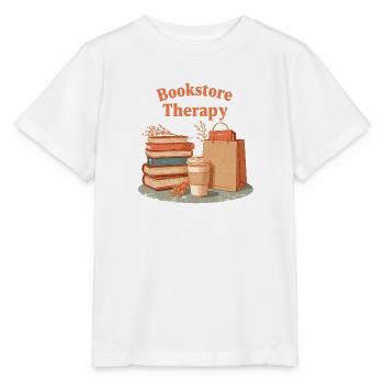Bookstore Therapy Reading Books Retro - Stanley/Stella MINI CREATOR Kids’ T-Shirt - white - Front - Maike (125cm)