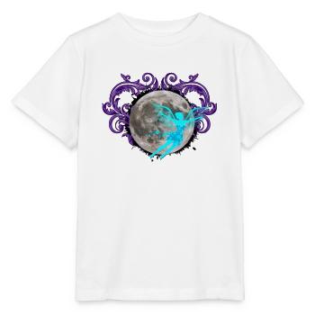 Fée de la Lune, Fleur, Lunes - T-shirt bio MINI CREATOR Stanley/Stella Enfant - blanc - Devant - Maike (125cm)