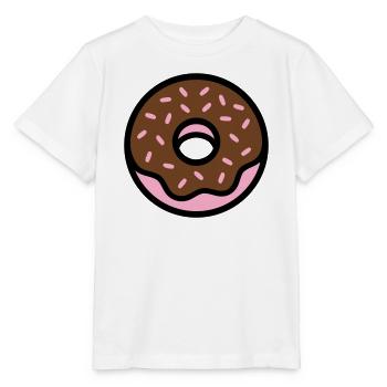 Donut Chocolate Sprinkles Icon - Stanley/Stella MINI CREATOR Kids’ T-Shirt - white - Front - Maike (125cm)