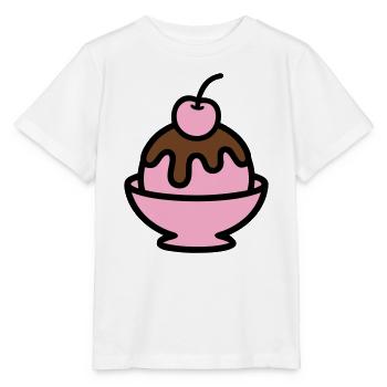 Sundae Cherry Artwork - Stanley/Stella MINI CREATOR Kids’ T-Shirt - white - Front - Maike (125cm)