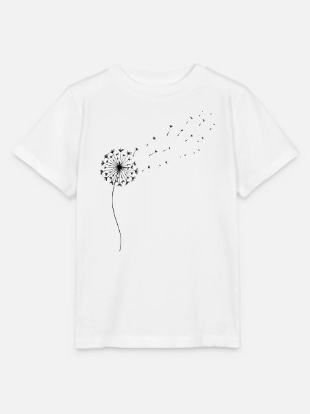 Löwenzahn Pusteblume - Stanley/Stella Kinder T-Shirt MINI CREATOR  - Weiß