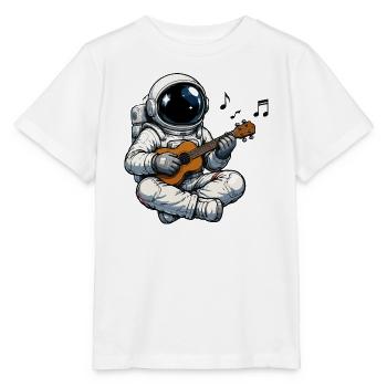 Space Astronaut Guitar Game - Stanley/Stella MINI CREATOR Kids’ T-Shirt - white - Front - Maike (125cm)