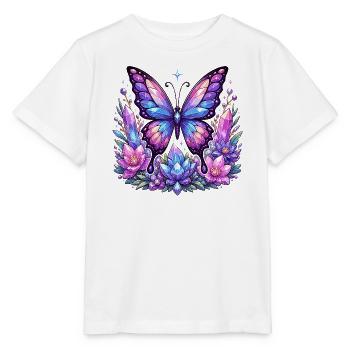 Crystal Butterfly Blossoms - Stanley/Stella MINI CREATOR Kids’ T-Shirt - white - Front - Maike (125cm)