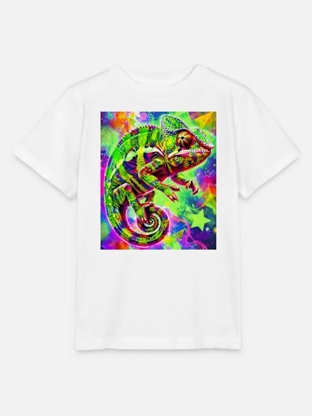 Chamäleon - Stanley/Stella Kinder T-Shirt MINI CREATOR  - Weiß