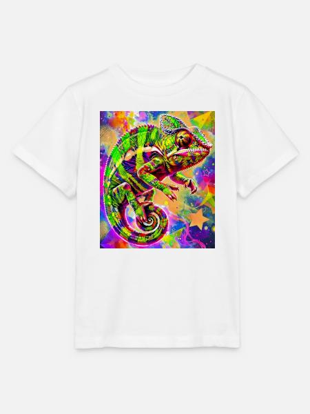 Chamäleon - Stanley/Stella Kinder T-Shirt MINI CREATOR - Weiß