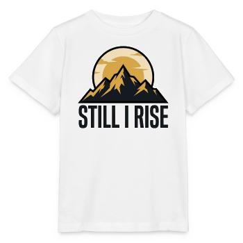 Mountain silhouettes at sunrise - Stanley/Stella MINI CREATOR Kids’ T-Shirt - white - Front - Maike (125cm)