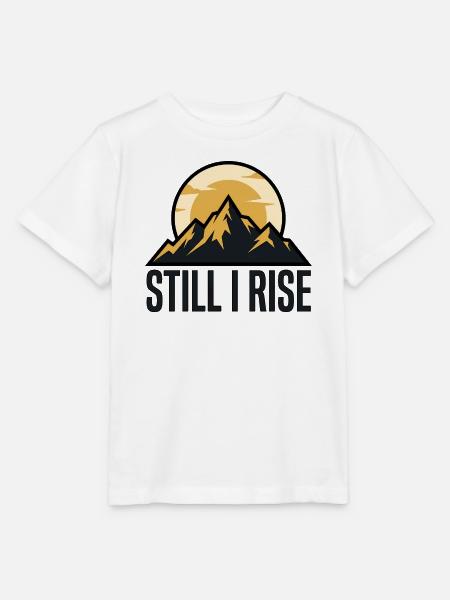 Bergsilhouetten im Sonnenaufgang - Stanley/Stella Kinder T-Shirt MINI CREATOR  - Weiß