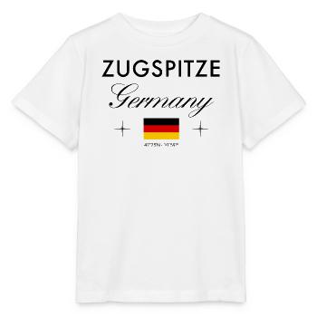 Zugspitze Deutschland Koordinaten Reise Souvenir - Stanley/Stella Kinder T-Shirt MINI CREATOR  - Weiß - Vorne - Maike (125cm)