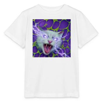 Neo cat - Stanley/Stella MINI CREATOR Kids’ T-Shirt - white - Front - Maike (125cm)