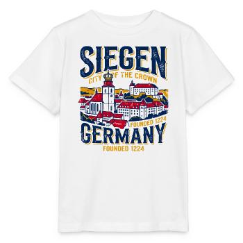 Vintage Siegen Germany City Of The Crown - Stanley/Stella MINI CREATOR Kids’ T-Shirt - white - Front - Maike (125cm)