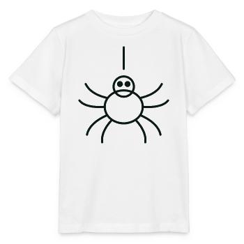 Minimalist Linear Spider - Stanley/Stella MINI CREATOR Kids’ T-Shirt - white - Front - Maike (125cm)