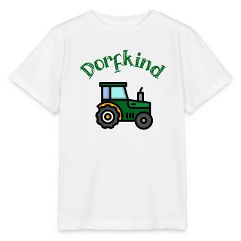 Village Kid Tractor Farmer Country Life Tractor - Stanley/Stella MINI CREATOR Kids’ T-Shirt - white - Front - Maike (125cm)