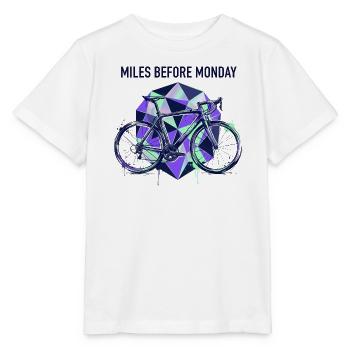Wheels Before Monday Geometry - Stanley/Stella MINI CREATOR Kids’ T-Shirt - white - Front - Maike (125cm)