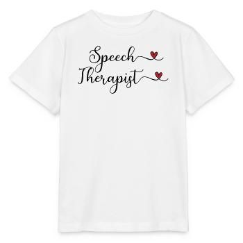 Speech Therapist with a Heart - Stanley/Stella MINI CREATOR Kids’ T-Shirt - white - Front - Maike (125cm)