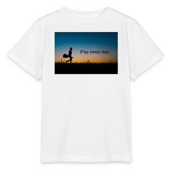 Play every day Evening light - Stanley/Stella MINI CREATOR Kids’ T-Shirt - white - Front - Maike (125cm)