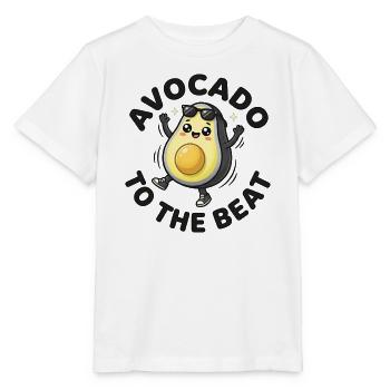 Avocado Beat coole Fruchtparty - Stanley/Stella Kinder T-Shirt MINI CREATOR  - Weiß - Vorne - Maike (125cm)