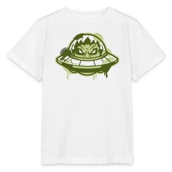 Alien Ufo Graffiti Logo - Stanley/Stella MINI CREATOR Kids’ T-Shirt - white - Front - Maike (125cm)