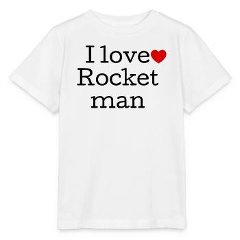 I Love Rock Music Typography - Stanley/Stella MINI CREATOR Kids’ T-Shirt - white - Front - Maike (125cm)