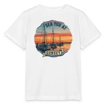 Sails at sunset - Stanley/Stella MINI CREATOR Kids’ T-Shirt - white - Front - Maike (125cm)