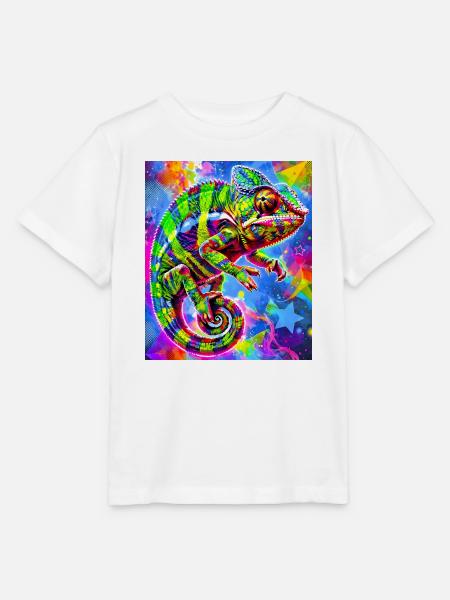 Chamäleon - Stanley/Stella Kinder T-Shirt MINI CREATOR - Weiß