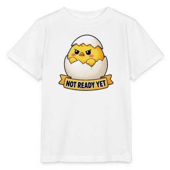 Cute Angry Chick In Egg Shell Cartoon - Stanley/Stella MINI CREATOR Kids’ T-Shirt - white - Front - Maike (125cm)