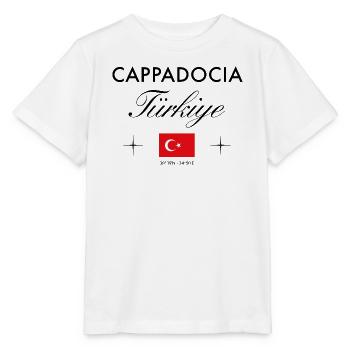 Kappadokien Türkei Koordinaten Reise Souvenir - Stanley/Stella Kinder T-Shirt MINI CREATOR  - Weiß - Vorne - Maike (125cm)