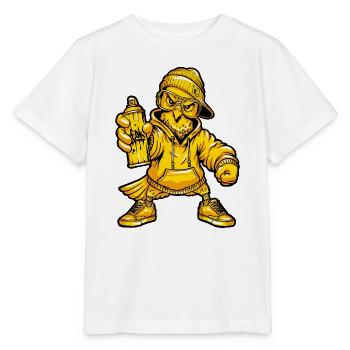 Graffiti Dove Character - Stanley/Stella MINI CREATOR Kids’ T-Shirt - white - Front - Maike (125cm)