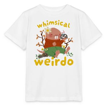 Whimsical Weirdo Nude Mule - Stanley/Stella MINI CREATOR Kids’ T-Shirt - white - Front - Maike (125cm)