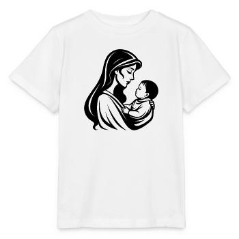 Mother and Baby - Stanley/Stella MINI CREATOR Kids’ T-Shirt - white - Front - Maike (125cm)