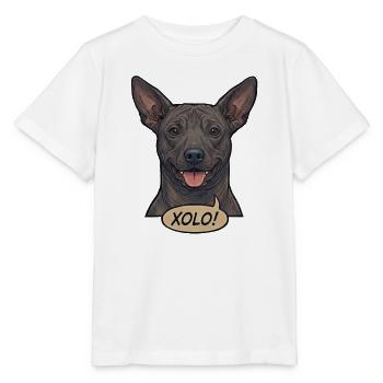 Xoloitzcuintli Dog Retro Vintage Comic Design - Stanley/Stella MINI CREATOR Kids’ T-Shirt - white - Front - Maike (125cm)