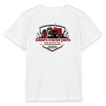 Eddie's Tractor Parts Logo - Stanley/Stella MINI CREATOR Kids’ T-Shirt - white - Front - Maike (125cm)