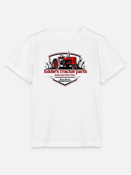 Eddie’s Tractor Parts Logo - Stanley/Stella Kinder T-Shirt MINI CREATOR - Weiß