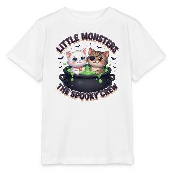Little Monsters Spooky Crew - Stanley/Stella MINI CREATOR Kids’ T-Shirt - white - Front - Maike (125cm)
