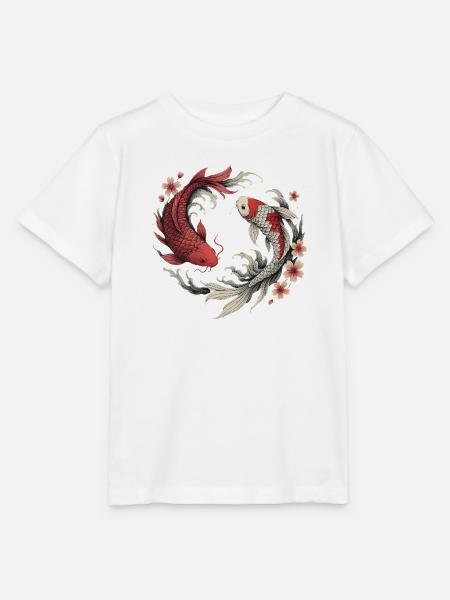 Koi-Fisch-Harmonie - Stanley/Stella Kinder T-Shirt MINI CREATOR - Weiß