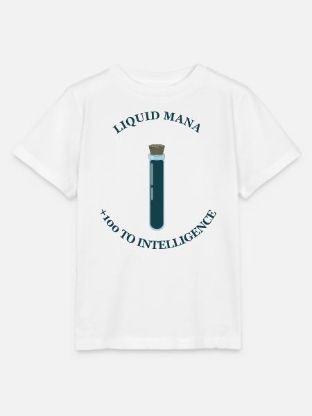 Flüssiges Mana – +100 Intelligenz - Stanley/Stella Kinder T-Shirt MINI CREATOR - Weiß