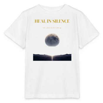Heal in Silence – Let Peace Do the Talking - Stanley/Stella MINI CREATOR Kids’ T-Shirt - white - Front - Maike (125cm)