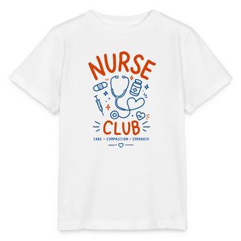 Nurse t-shirt design - Stanley/Stella Kinder T-Shirt MINI CREATOR  - Weiß - Vorne - Maike (125cm)
