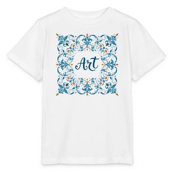 Ornate "ART" lettering – Creative Design - Stanley/Stella MINI CREATOR Kids’ T-Shirt - white - Front - Maike (125cm)