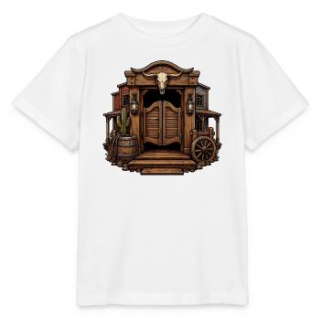 Western Skull Saloon - Stanley/Stella MINI CREATOR Kids’ T-Shirt - white - Front - Maike (125cm)