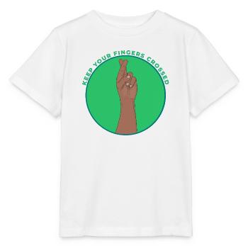 Keep Your Fingers Crossed Lucky Charm Vintage - Stanley/Stella MINI CREATOR Kids’ T-Shirt - white - Front - Maike (125cm)
