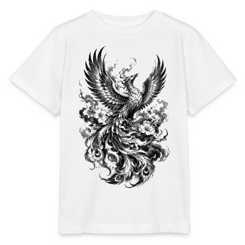 Japanese Phoenix Houou in Irezumi Style - Stanley/Stella MINI CREATOR Kids’ T-Shirt - white - Front - Maike (125cm)