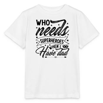 Super Hero - Stanley/Stella MINI CREATOR Kids’ T-Shirt - white - Front - Maike (125cm)